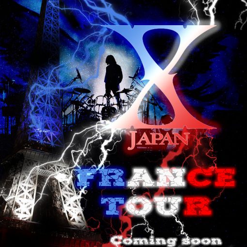 affiche pour la tournée française de X japan